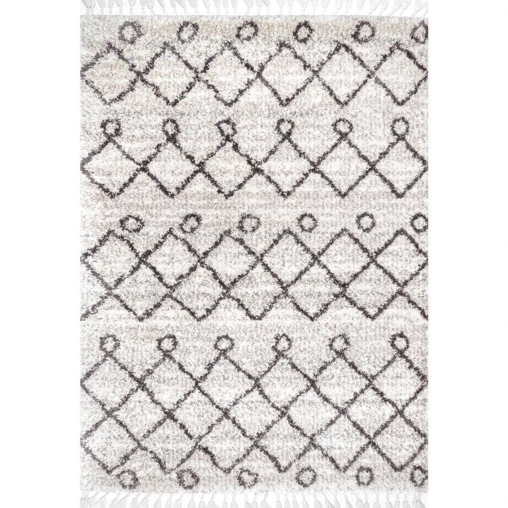 Transitional Kristi Shag Ivory 10 ft. x 14 ft. Indoor Area Rug by Home Decorators Collection 1 Transitional Kristi Shag Ivory 10 ft. x 14 ft. Indoor Area Rug by Home Decorators Collection