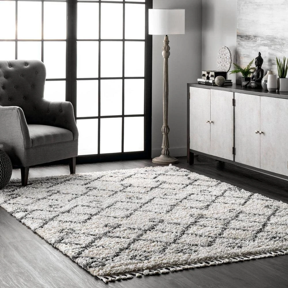 Transitional Kristi Shag Ivory 10 ft. x 14 ft. Indoor Area Rug by Home Decorators Collection 2 Transitional Kristi Shag Ivory 10 ft. x 14 ft. Indoor Area Rug by Home Decorators Collection - Image 2