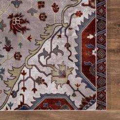 Talya Ivory/Red 8 ft. x 10 ft. Medallion Area Rug by Home Decorators Collection -Zamma Home Decorators Shop ivory red home decorators collection area rugs 54027 44 1000