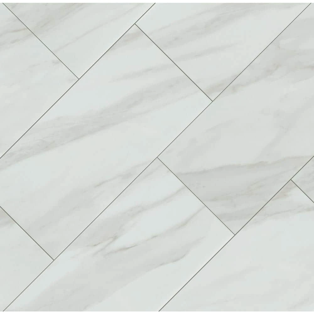 Kolasus White 12 in. x 24 in. Matte Porcelain Floor and Wall Tile (2 sq. ft./Each) by Home Decorators Collection 3 Kolasus White 12 in. x 24 in. Matte Porcelain Floor and Wall Tile (2 sq. ft./Each) by Home Decorators Collection - Image 3