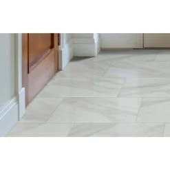 Kolasus 12 in. x 24 in. Polished Porcelain Stone Look Floor and Wall Tile (16 sq. ft./Case) by Home Decorators Collection -Zamma Home Decorators Shop kolasus white polished home decorators collection porcelain tile nhdkolwhi1224p fa 1000