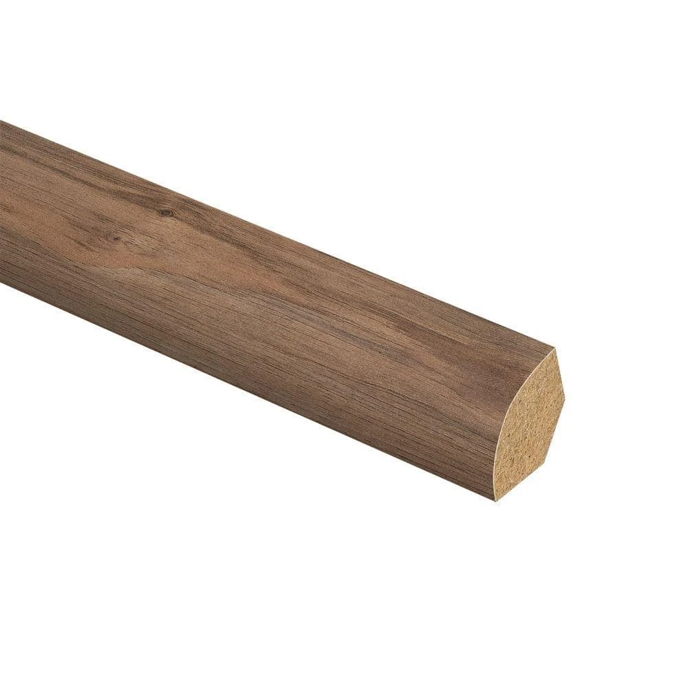 Lakeshore Pecan 5/8 in. Thick x 3/4 in. Wide x 94 in. Length Laminate Quarter Round Molding by Zamma 1 Lakeshore Pecan 5/8 in. Thick x 3/4 in. Wide x 94 in. Length Laminate Quarter Round Molding by Zamma