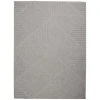 Palamos Light Grey 4 ft. x 6 ft. Geometric Contemporary Indoor/Outdoor Area Rug by Home Decorators Collection