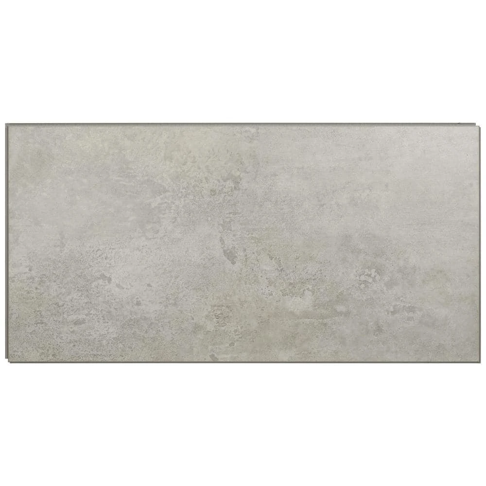 12 in. W x 24 in. L Mountains Gray Click Lock Rigid Core Luxury Vinyl Tile Flooring (19.37 sq. ft./case) by Home Decorators Collection 3 12 in. W x 24 in. L Mountains Gray Click Lock Rigid Core Luxury Vinyl Tile Flooring (19.37 sq. ft./case) by Home Decorators Collection - Image 3