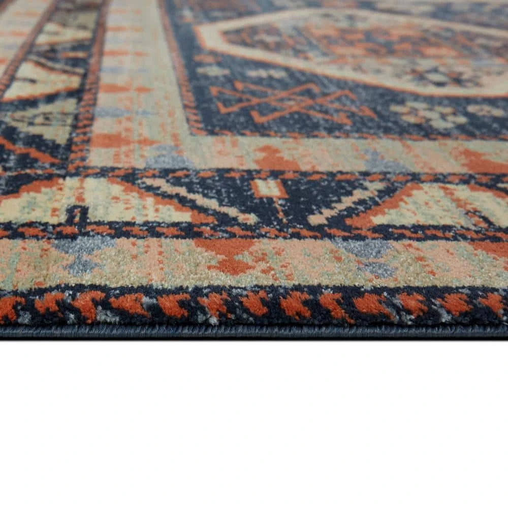 Woven Treasures Multicolored 6 ft. x 9 ft. Medallion Area Rug by Home Decorators Collection - Image 3