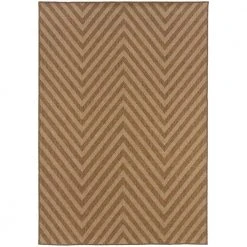 Cayman Natural 7 ft. x 10 ft. Indoor/Outdoor Area Rug by Home Decorators Collection