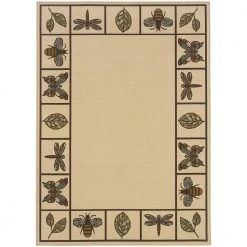 Modesto Natural Multi 8 ft. Indoor/Outdoor Area Rug by Home Decorators Collection