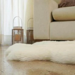 Unshorn Sheepskin White 2 ft. x 3 ft. Animal Shape Area Rug by Home Decorators Collection -Zamma Home Decorators Shop natural white home decorators collection area rugs l20101010000000 40 1000