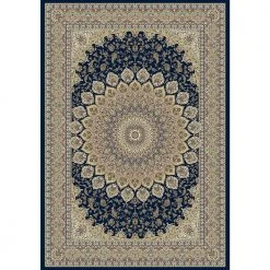 Lawrence Navy 7 ft. x 10 ft. Indoor Area Rug by Home Decorators Collection