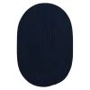 Trends Navy 8 ft. x 11 ft. Oval Braided Area Rug by Home Decorators Collection