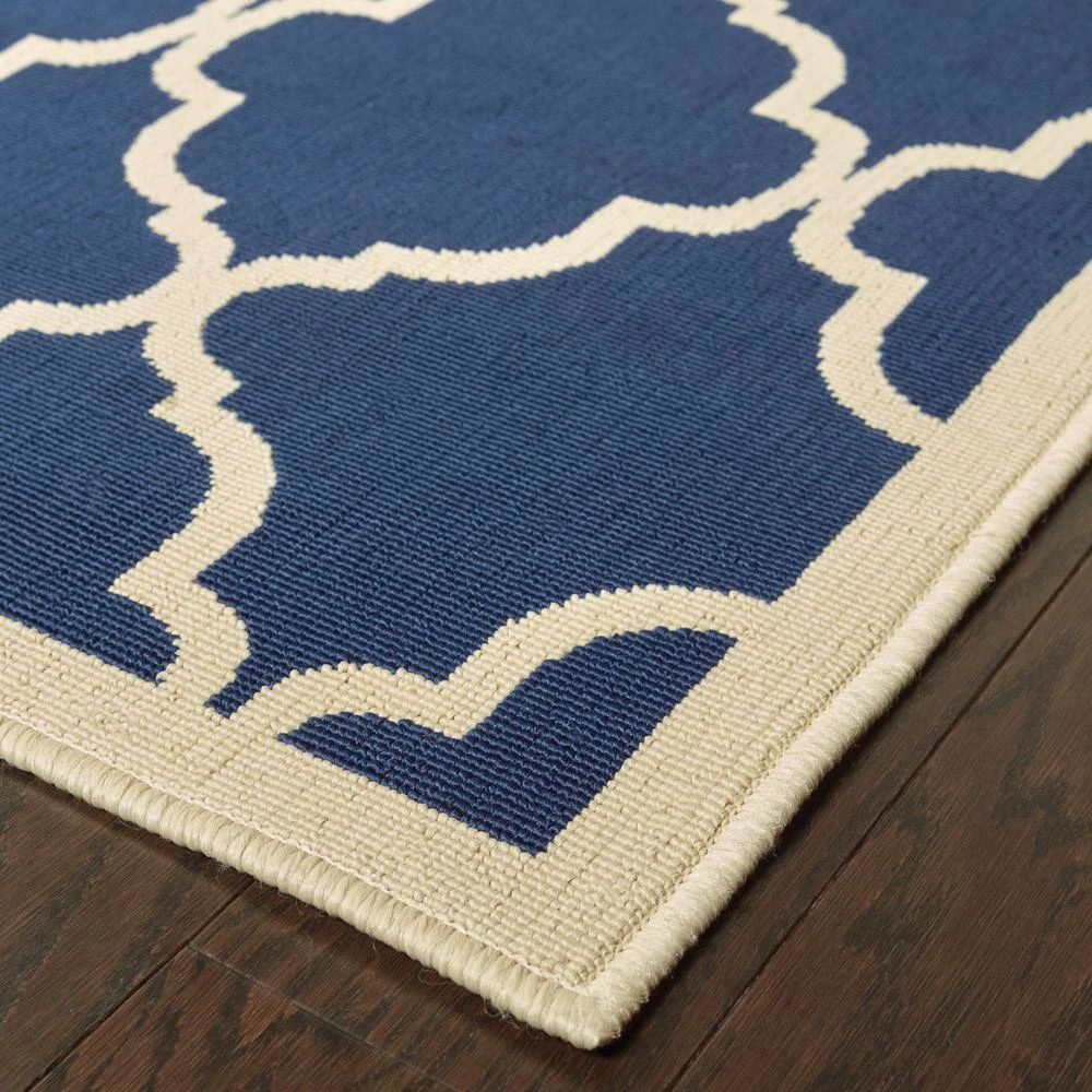 Newport Navy 5 ft. x 8 ft. Area Rug by Home Decorators Collection 4 Newport Navy 5 ft. x 8 ft. Area Rug by Home Decorators Collection - Image 4