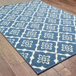 Odyssey Navy 7 ft. x 10 ft. Indoor/Outdoor Area Rug by Home Decorators Collection -Zamma Home Decorators Shop navy home decorators collection outdoor rugs 9526530320 a0 1000