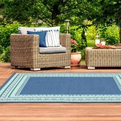 Tonga Navy 8 ft. x 11 ft. Indoor/Outdoor Area Rug by Home Decorators Collection -Zamma Home Decorators Shop navy home decorators collection outdoor rugs 9526850320 31 1000