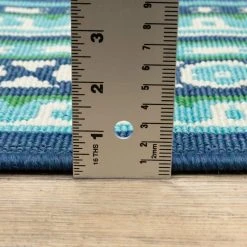 Tonga Navy 8 ft. x 11 ft. Indoor/Outdoor Area Rug by Home Decorators Collection -Zamma Home Decorators Shop navy home decorators collection outdoor rugs 9526850320 40 1000