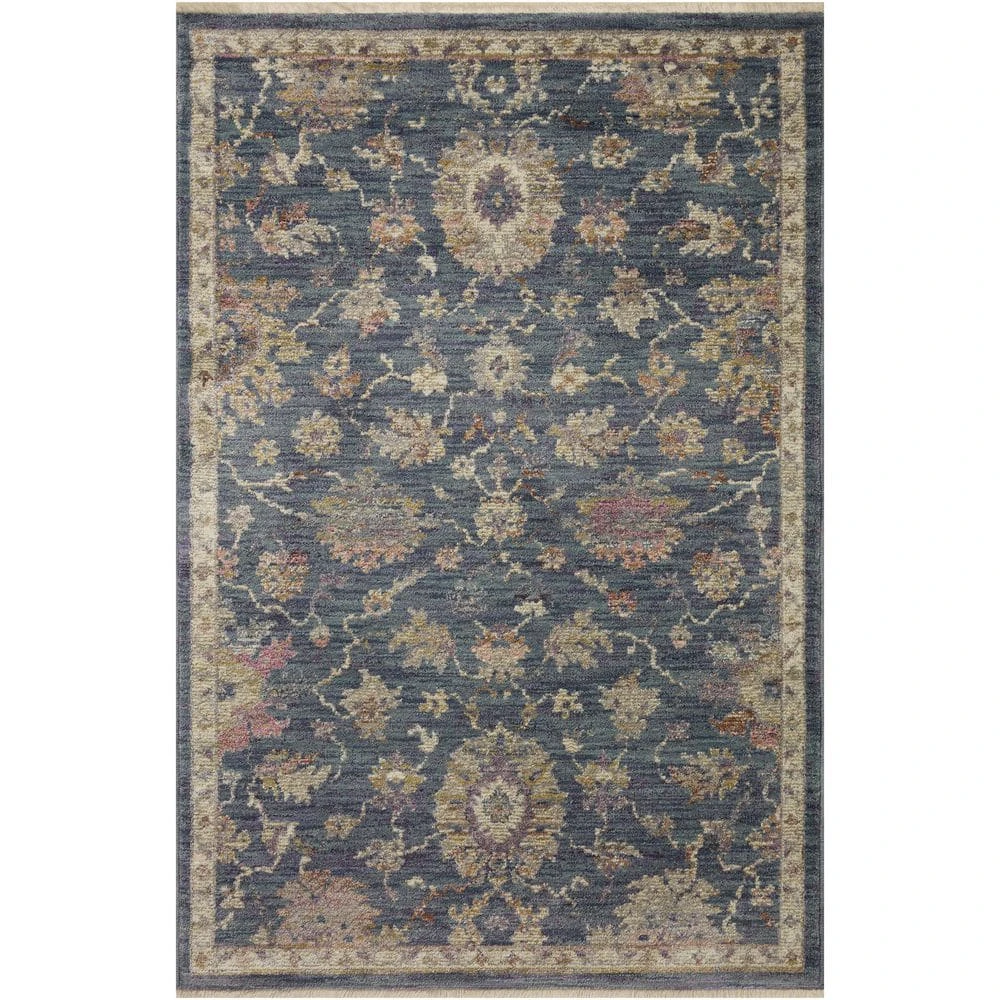 Greta NAVY / RUST 3 ft. 7 in. x 5 ft. 7 in. Oriental Polyester Area Rug by Home Decorators Collection 3 Greta NAVY / RUST 3 ft. 7 in. x 5 ft. 7 in. Oriental Polyester Area Rug by Home Decorators Collection - Image 3