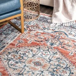 Zara Medallion Orange 5 ft. x 7 ft. Area Rug by Home Decorators Collection -Zamma Home Decorators Shop orange home decorators collection area rugs kksl05a 5307 31 1000