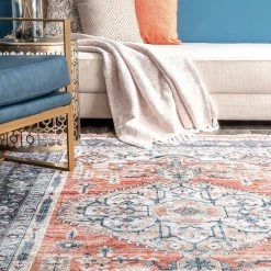 Zara Medallion Orange 5 ft. x 7 ft. Area Rug by Home Decorators Collection -Zamma Home Decorators Shop orange home decorators collection area rugs kksl05a 5307 40 1000