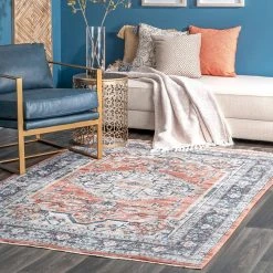 Zara Medallion Orange 5 ft. x 7 ft. Area Rug by Home Decorators Collection -Zamma Home Decorators Shop orange home decorators collection area rugs kksl05a 5307 4f 1000