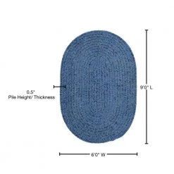 Dover Chenille Petal Blue 6 ft. x 9 ft. Oval Braided Area Rug by Home Decorators Collection 8 Dover Chenille Petal Blue 6 ft. x 9 ft. Oval Braided Area Rug by Home Decorators Collection -Zamma Home Decorators Shop petal blue home decorators collection area rugs 3354125310 76 1000