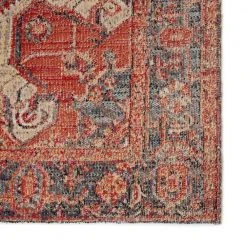 Polaris Red 7 ft. 6 in. x 9 ft. 6 in. Medallion Rectangle Area Rug by Home Decorators Collection -Zamma Home Decorators Shop red blue home decorators collection area rugs rug140460 c3 1000