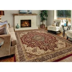Silk Road Red 8 ft. x 10 ft. Medallion Area Rug by Home Decorators Collection -Zamma Home Decorators Shop red home decorators collection area rugs 30907 4f 1000