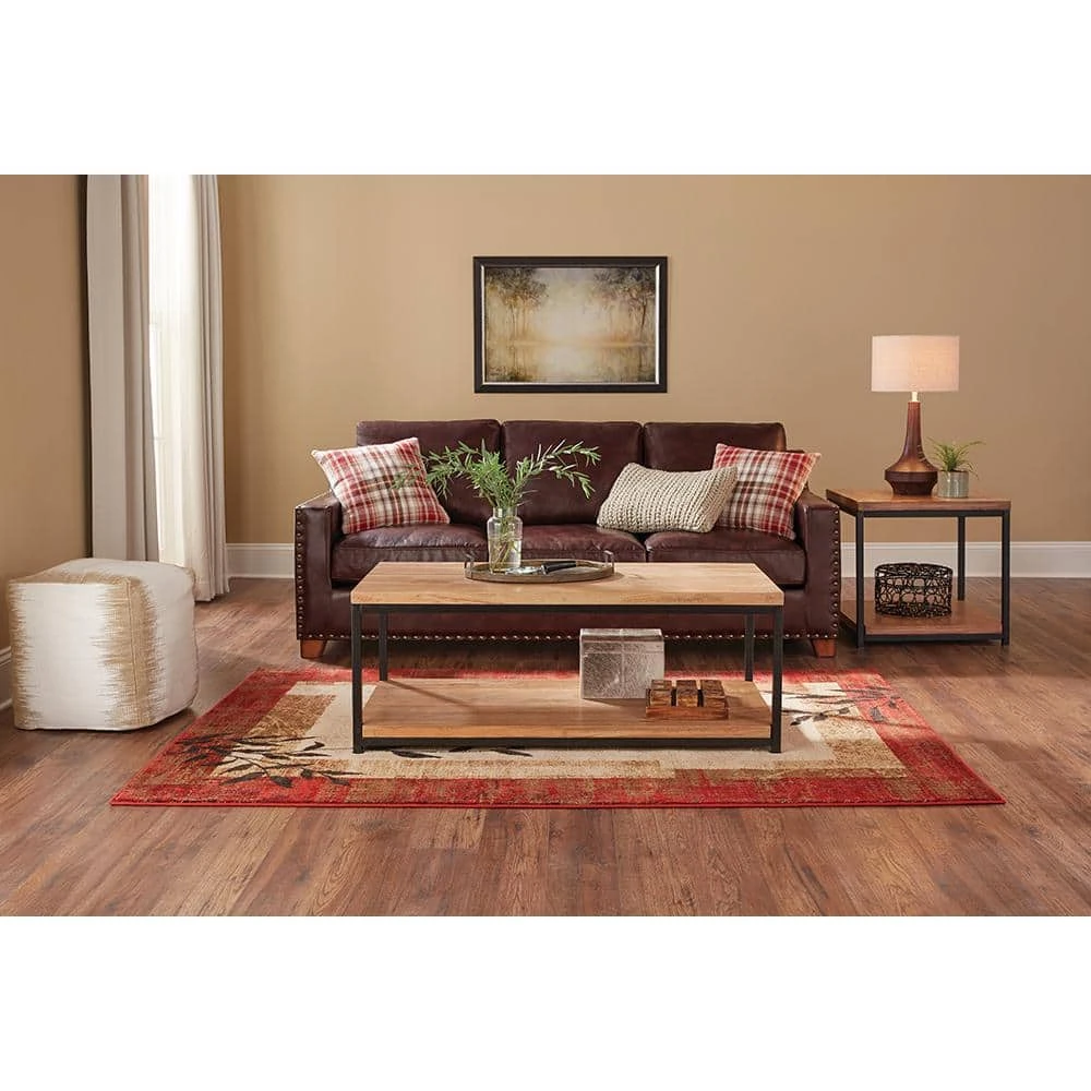 Linwood Red 8 ft. x 10 ft. Border Area Rug by Home Decorators Collection 2 Linwood Red 8 ft. x 10 ft. Border Area Rug by Home Decorators Collection - Image 2