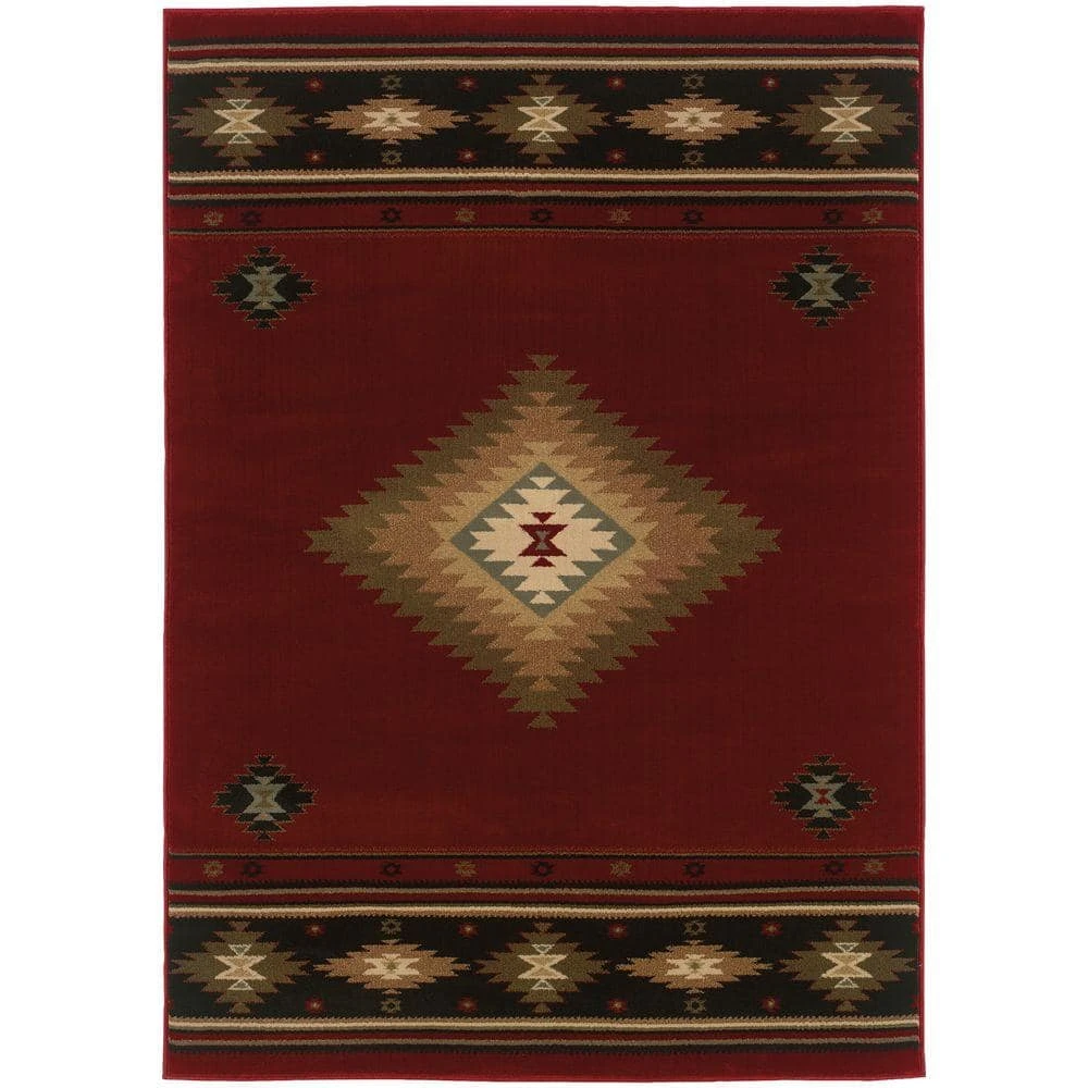 Catskill Red 8 ft. x 11 ft. Area Rug by Home Decorators Collection 1 Catskill Red 8 ft. x 11 ft. Area Rug by Home Decorators Collection