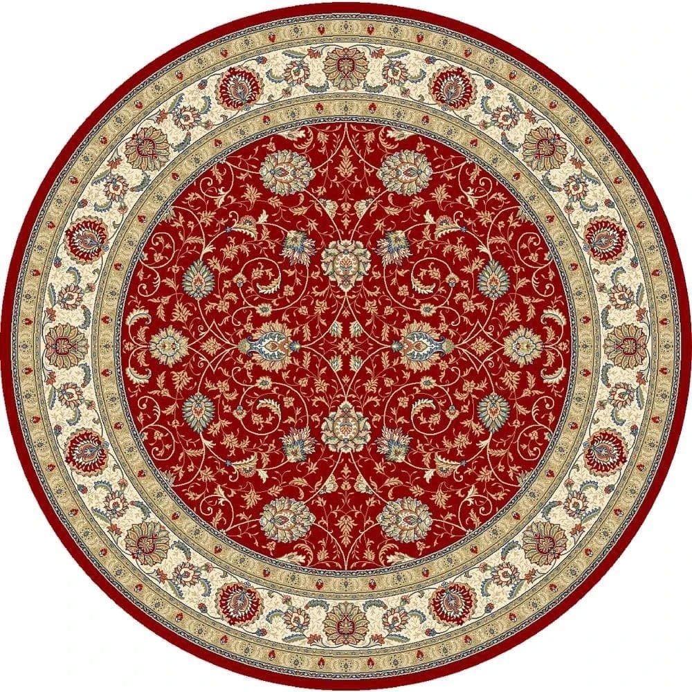 Vaughan Red/Ivory 8 ft. x 8 ft. Round Indoor Area Rug by Home Decorators Collection 1 Vaughan Red/Ivory 8 ft. x 8 ft. Round Indoor Area Rug by Home Decorators Collection