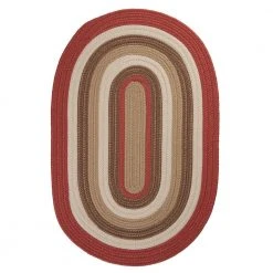 Frontier 5 ft. x 8 ft. Red Braided Oval Area Rug by Home Decorators Collection