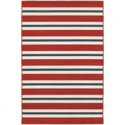 Carlton Red 7 ft. x 10 ft. Indoor/Outdoor Area Rug by Home Decorators Collection