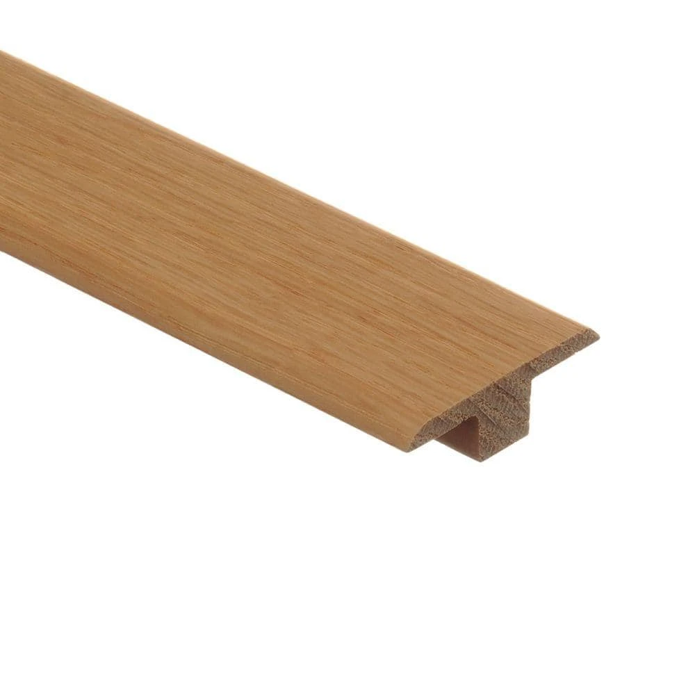 Red Oak Natural/Raymore Nat/Wilston Nat/Country Nat 3/8 in. Thick x 1-3/4 in. Wide x 80 in. Length Wood T-Molding by Zamma 1 Red Oak Natural/Raymore Nat/Wilston Nat/Country Nat 3/8 in. Thick x 1-3/4 in. Wide x 80 in. Length Wood T-Molding by Zamma