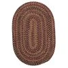 Petra Rosewood 8 ft. x 11 ft. Oval Braided Area Rug by Home Decorators Collection