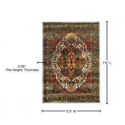 Flanders Rust 5 ft. x 8 ft. Area Rug by Home Decorators Collection 12 Flanders Rust 5 ft. x 8 ft. Area Rug by Home Decorators Collection -Zamma Home Decorators Shop rust home decorators collection area rugs 9211920170 76 1000