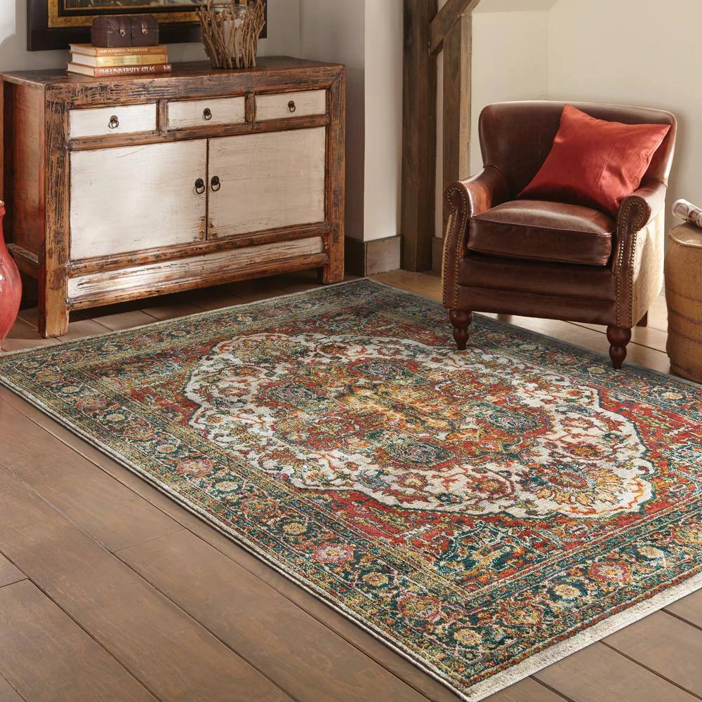 Flanders Rust 5 ft. x 8 ft. Area Rug by Home Decorators Collection 2 Flanders Rust 5 ft. x 8 ft. Area Rug by Home Decorators Collection - Image 2