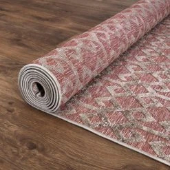 Ikat Rust 5 ft. x 7 ft. Indoor/Outdoor Area Rug by Home Decorators Collection -Zamma Home Decorators Shop rust home decorators collection outdoor rugs 87305 66 1000