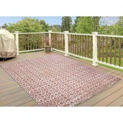 Ikat Rust 5 ft. x 7 ft. Indoor/Outdoor Area Rug by Home Decorators Collection -Zamma Home Decorators Shop rust home decorators collection outdoor rugs 87305 fa 1000