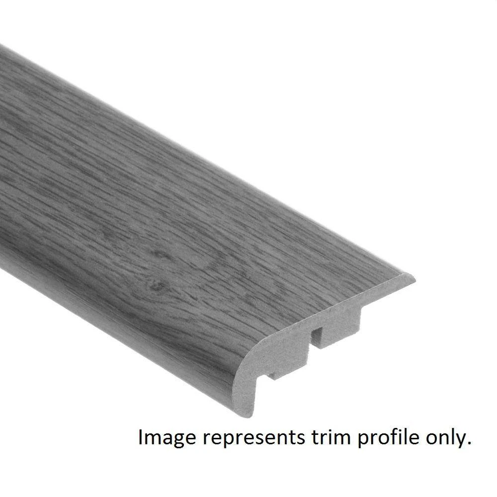 Strand Woven Bamboo Walnut/Ashton 9/16 in. Thick x 2-3/4 in. Wide x 94 in. Length Hardwood Stair Nose Molding Flush by Zamma 2 Strand Woven Bamboo Walnut/Ashton 9/16 in. Thick x 2-3/4 in. Wide x 94 in. Length Hardwood Stair Nose Molding Flush by Zamma - Image 2