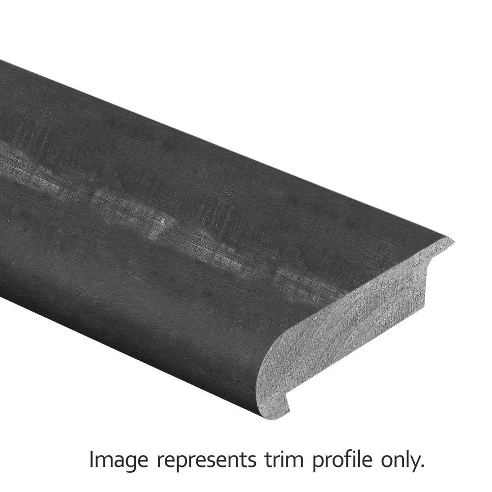 Strand Woven Bamboo Ceruse 3/8 in. Thick x 2-3/4 in. Wide x 94 in. Length Hardwood Stair Nose Molding Overlap by Zamma 2 Strand Woven Bamboo Ceruse 3/8 in. Thick x 2-3/4 in. Wide x 94 in. Length Hardwood Stair Nose Molding Overlap by Zamma - Image 2