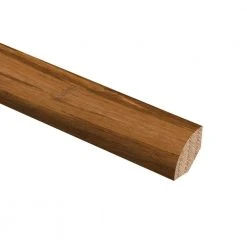 Strand Woven Bamboo Honey Tigerstripe 3/4 in. Thick x 3/4 in. Wide x 94 in. Length Hardwood Quarter Round Molding by Zamma