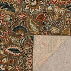 Elyse Taupe 8 ft. x 10 ft. Floral Area Rug by Home Decorators Collection -Zamma Home Decorators Shop taupe home decorators collection area rugs 573171 66 1000