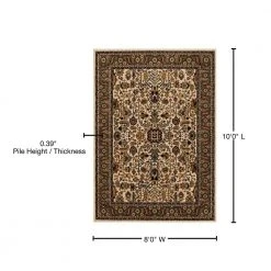 Mariah Vanilla 8 ft. x 10 ft. Area Rug by Home Decorators Collection -Zamma Home Decorators Shop vanilla home decorators collection area rugs 670405 76 1000