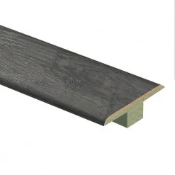Ventura Pewter Hickory 7/16 in. Thick x 1-3/4 in. Wide x 72 in. Length Laminate T-Molding by Zamma