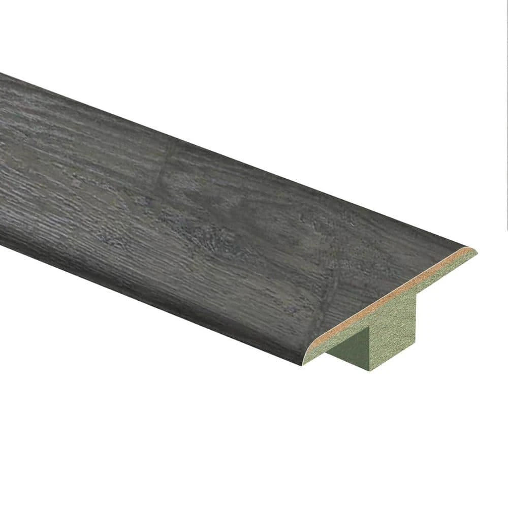 Ventura Pewter Hickory 7/16 in. Thick x 1-3/4 in. Wide x 72 in. Length Laminate T-Molding by Zamma 1 Ventura Pewter Hickory 7/16 in. Thick x 1-3/4 in. Wide x 72 in. Length Laminate T-Molding by Zamma