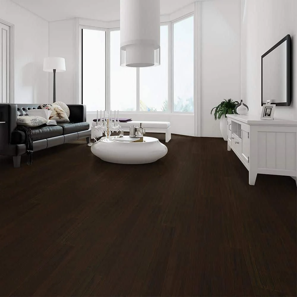 7-1/2 in. W Wellington Hand Scraped Strand Woven Wide Plank Engineered Click Bamboo Flooring (22.70 sq. ft./case) by Home Decorators Collection 5 7-1/2 in. W Wellington Hand Scraped Strand Woven Wide Plank Engineered Click Bamboo Flooring (22.70 sq. ft./case) by Home Decorators Collection - Image 5
