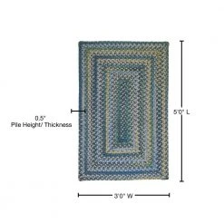 Cabin Whipple Blue 3 ft. x 5 ft. Rectangle Braided Area Rug by Home Decorators Collection -Zamma Home Decorators Shop whipple blue home decorators collection area rugs rv50r036x060r 76 1000